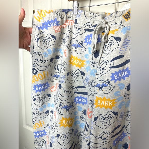 DISNEY Critter Chais Collection Sweatpants Loungewear Gray Thick Sweats Pants - Picture 4 of 9